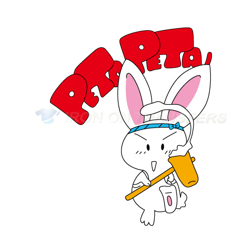 Rabbit Iron-on Stickers (Heat Transfers)NO.8904